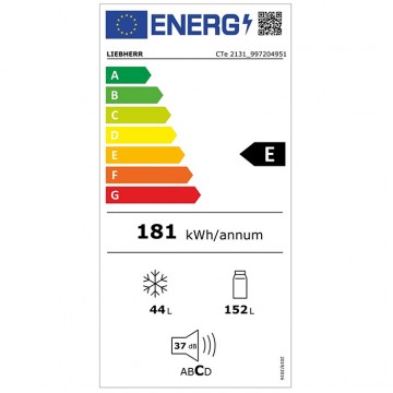 Liebherr Ψυγείο Δίπορτο 234lt Υ140xΠ55xΒ63εκ. Λευκό CTe 2531 Liebherr Ψυγείο Δίπορτο 234lt Υ140xΠ55xΒ63εκ. Λευκό CTe 2531